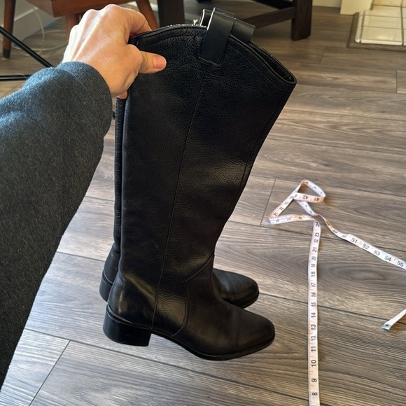 Louise et Cie Zada Black Leather Tall Knee
High Riding Boots Women's Size 7.5 - Picture 12 of 16